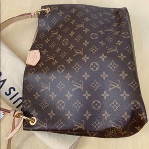 Louis Vuitton Graceful Pm Canvas Hobo Bag